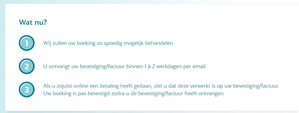 stappenplan na reservatie bij allcamps stappenplan allcamps